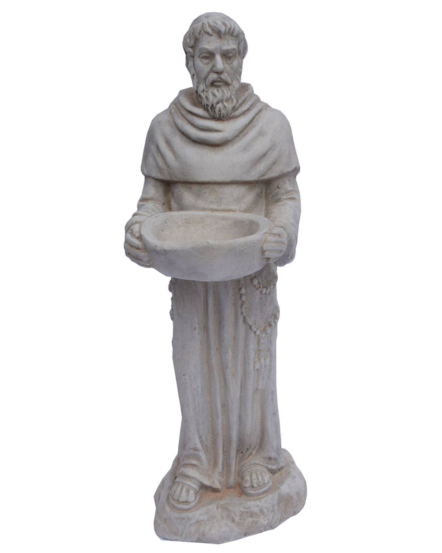 22.5" Coldcast St. Francis, Antique White