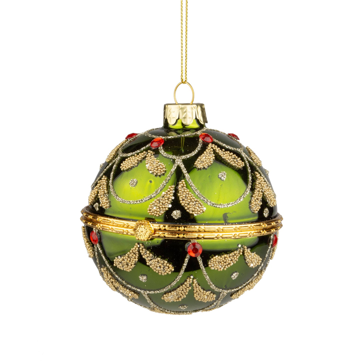 Glass Trinket Holder 3in Ornament