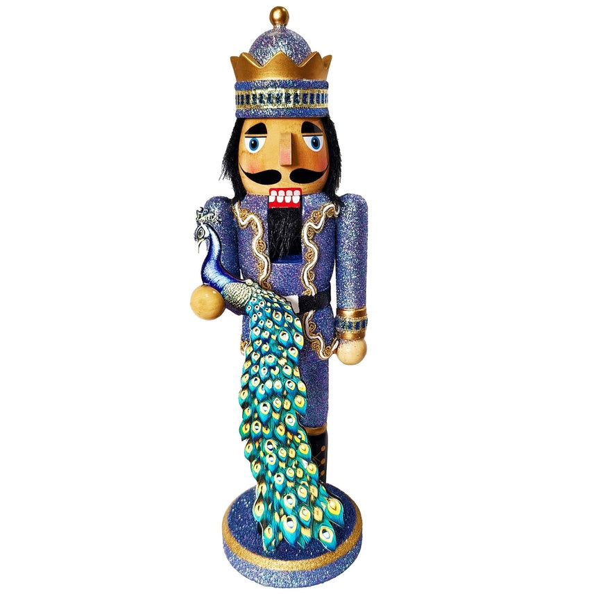 14" Peacock King Nutcracker