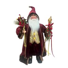24" Burgandy Santa Figure