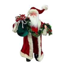 24" Santa with Toy Bag Figure