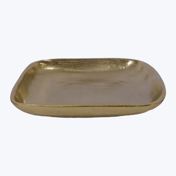 Alumnum Gold Footed Platter