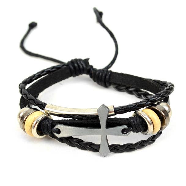 "Cross" Two Pieces Bracelet Set Final Clearance