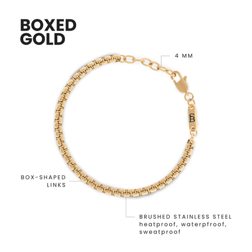 Boxed Bracelet - Gold