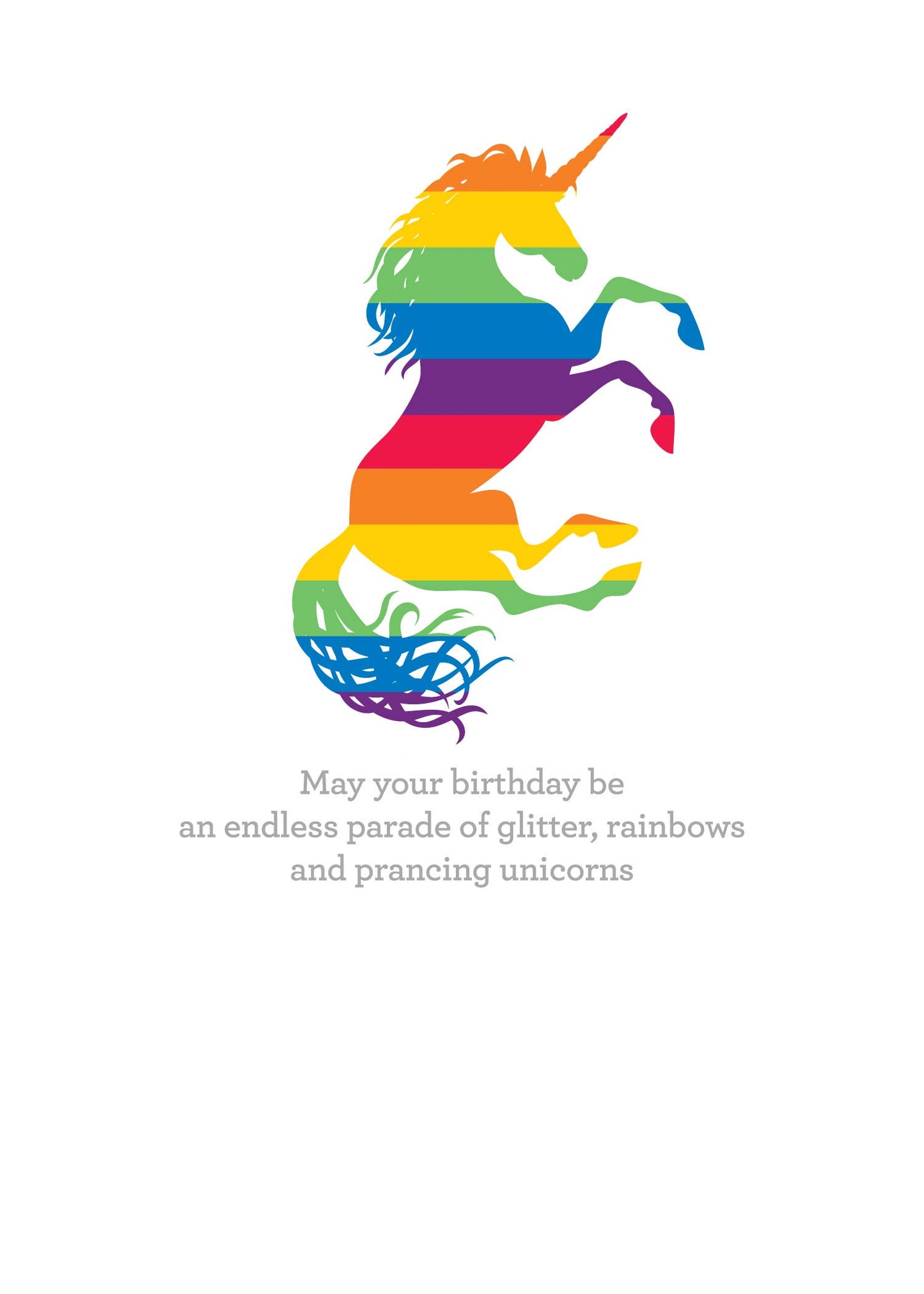 Glitter, Rainbows, Unicorns - Birthday Greetings