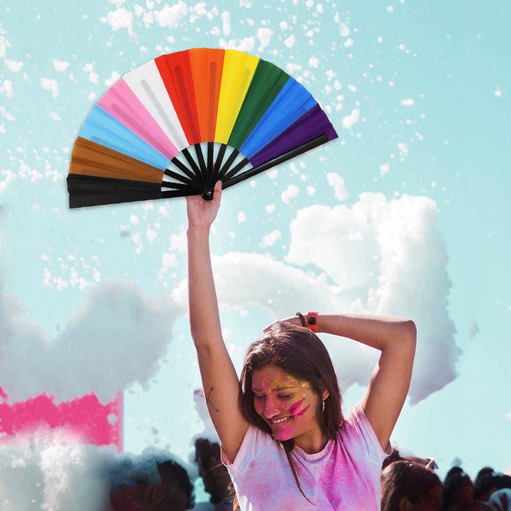 Progress Pride X-Large Hand Fan