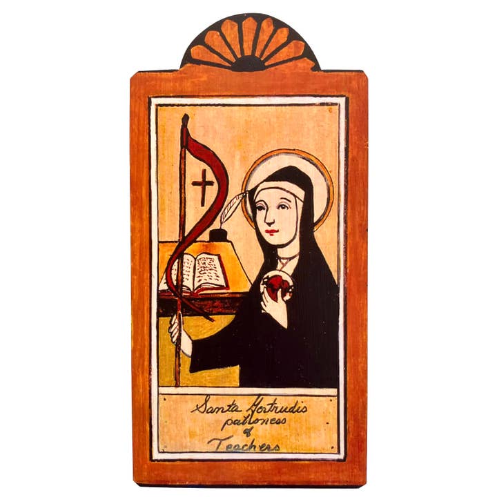 Saint Retablos - Santa Gertrudis