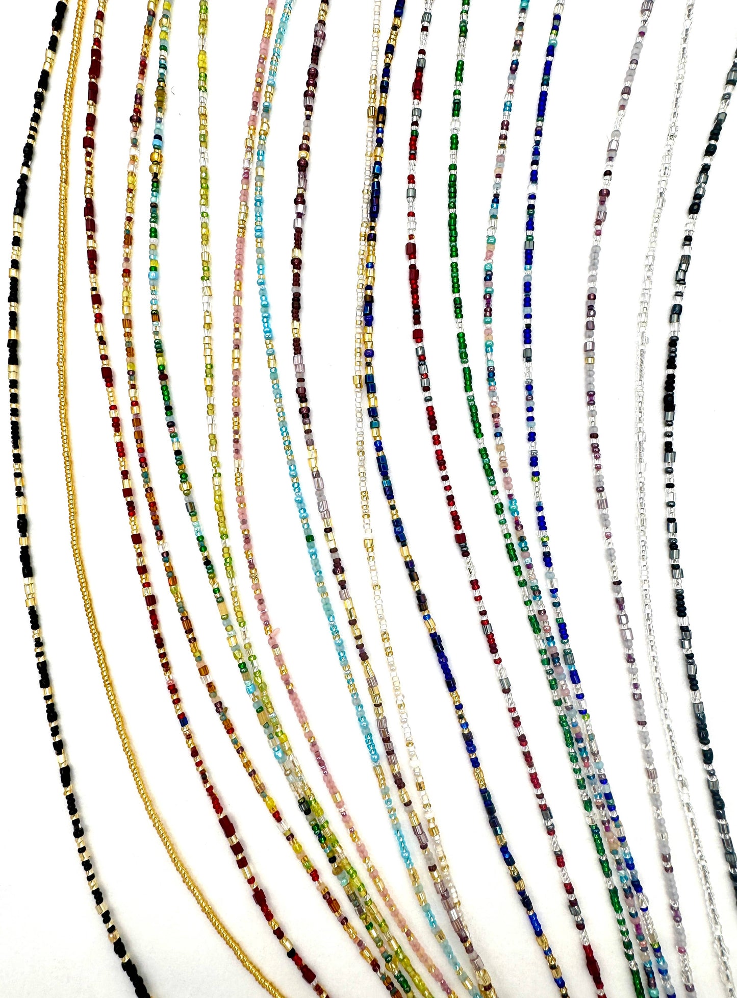 Murano Glass Beaded Necklace - Assorted Colors