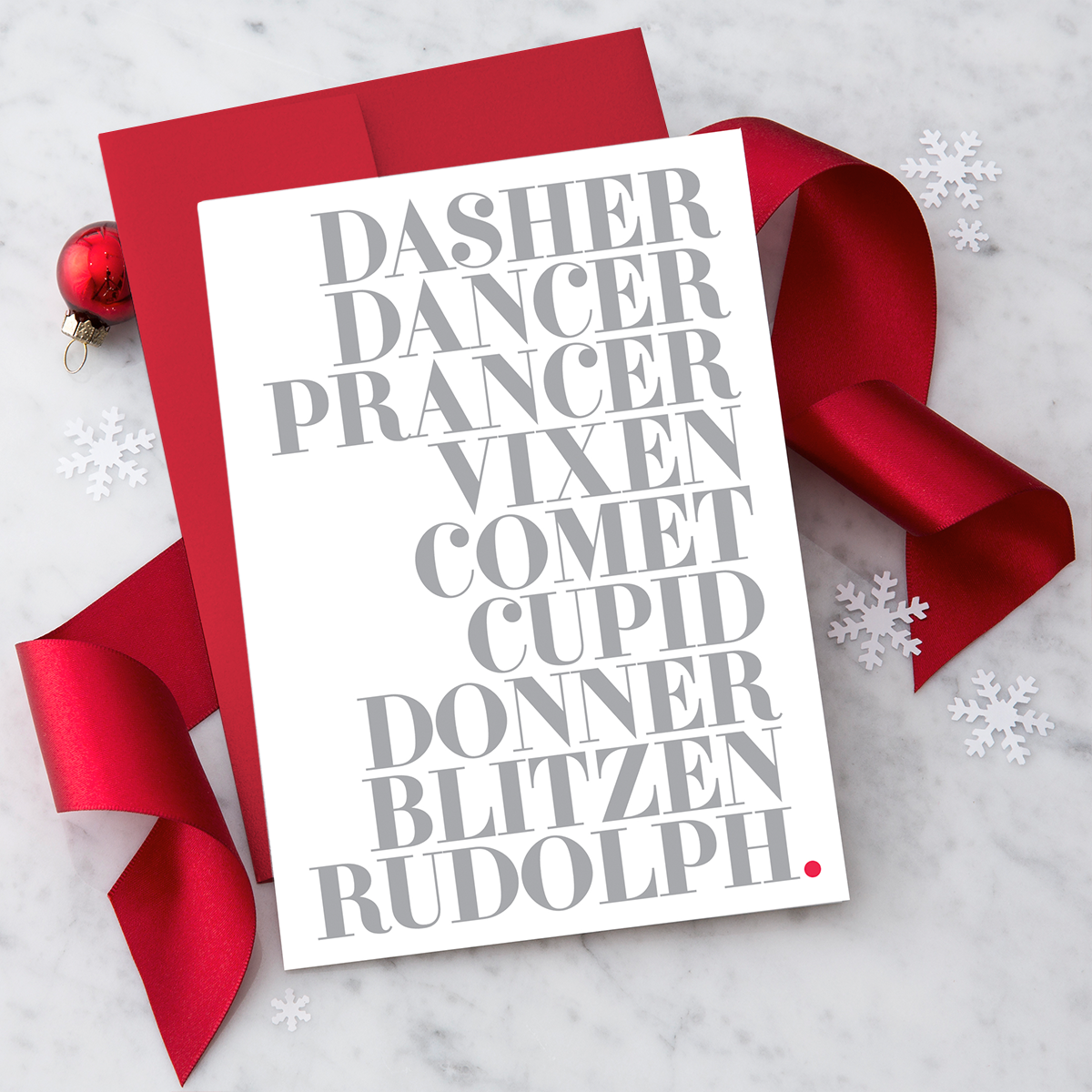 Santa's Reindeer - 8 Boxed Holiday Greeting Cards