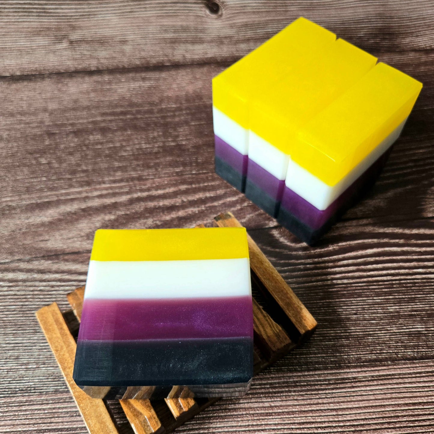 Nonbinary Pride Artisan Soap - LGBTQ+ Pride Flag
