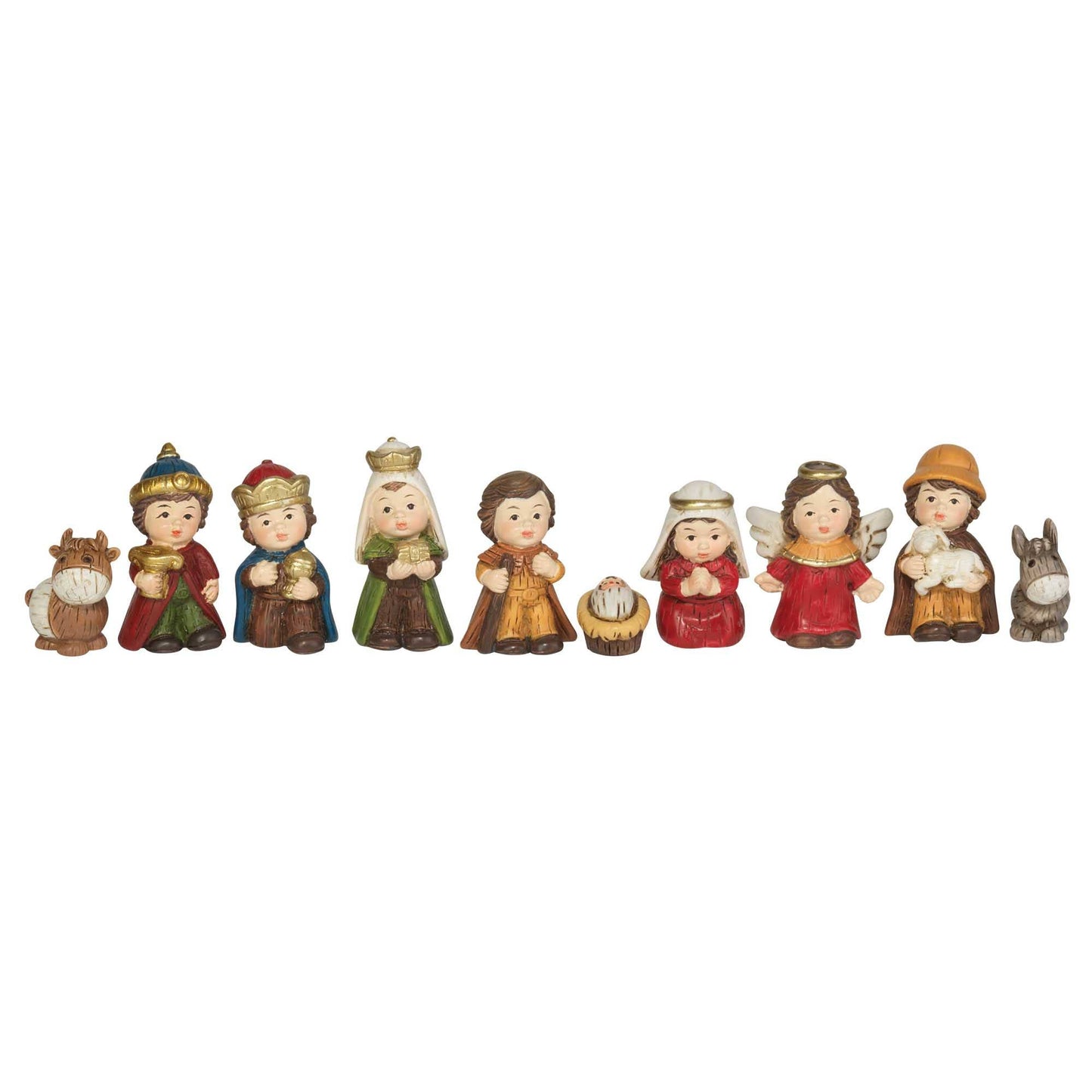 9 Resin Nativity Set 1.75"H