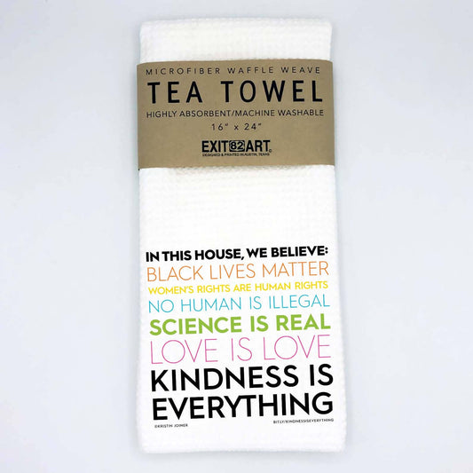 Kindness Is Everything - 16" x 4" Waffle Weave Tea Towel