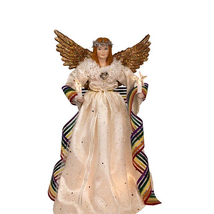 14“ UL 10-Light Pride Angel Treetop
