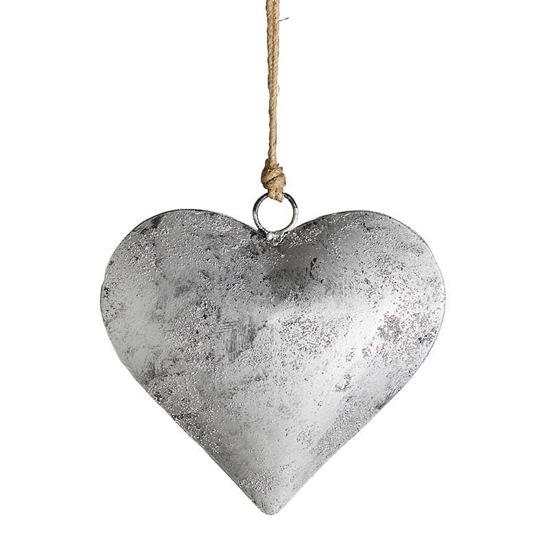 Silver Antique Heart - Medium - Clearance