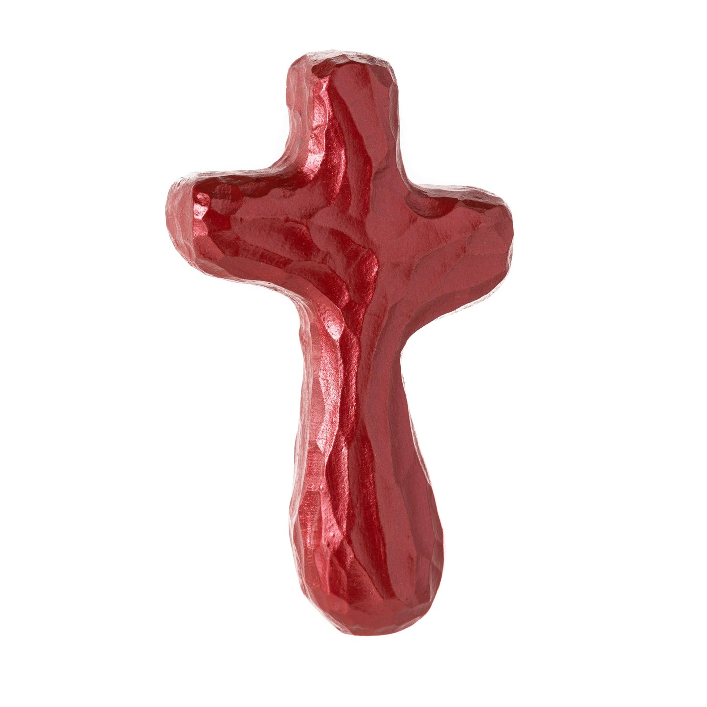 Journey Holding Cross - Shimmering Red