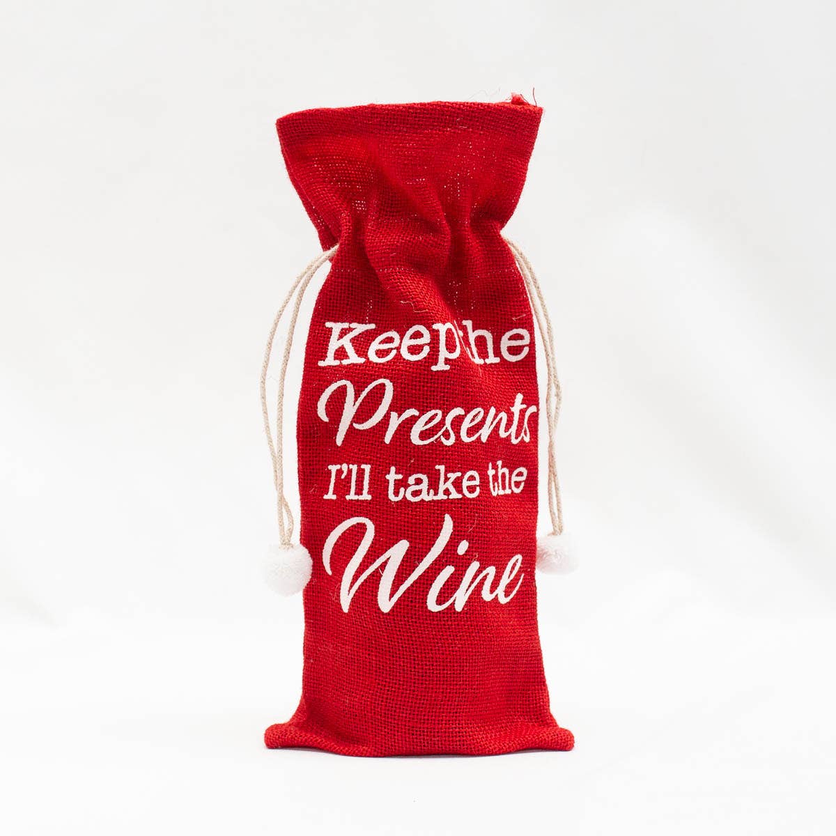 Keep the Presents Wine Bag - - Clearance