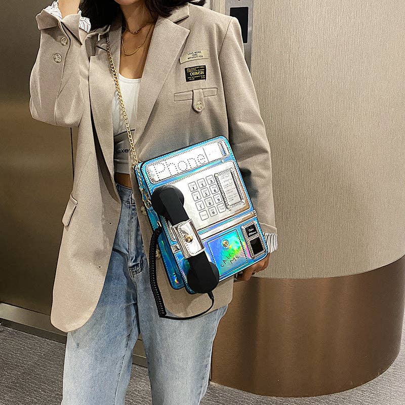 Phone Printed Crossbody Bag