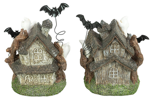 Ghastly Halloween LED Lit Haunted House