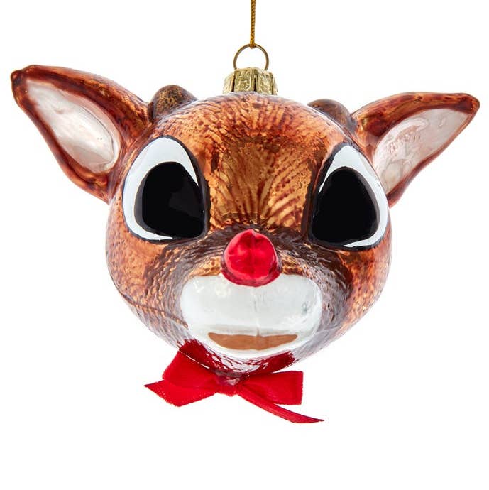 Rudolph The Red Nose Reindeer® Glass Ornament