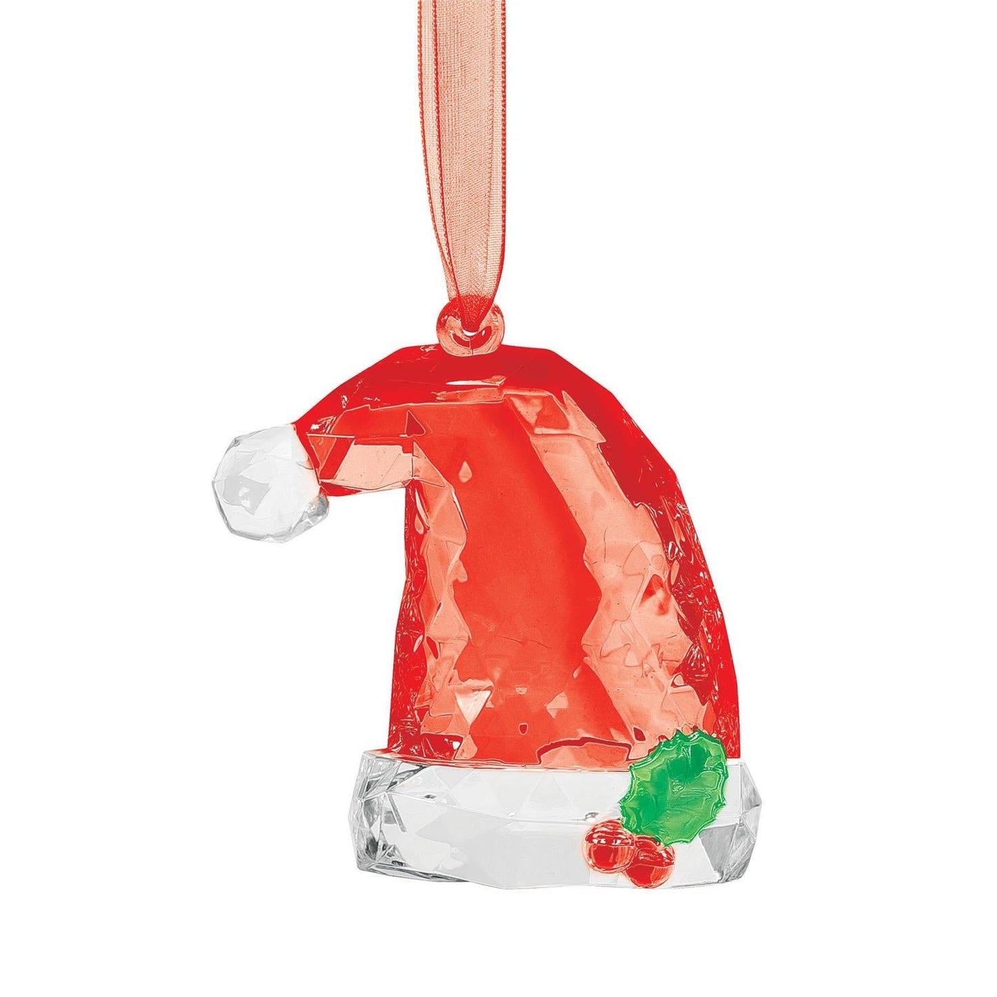 Facets Santa Hat Ornament