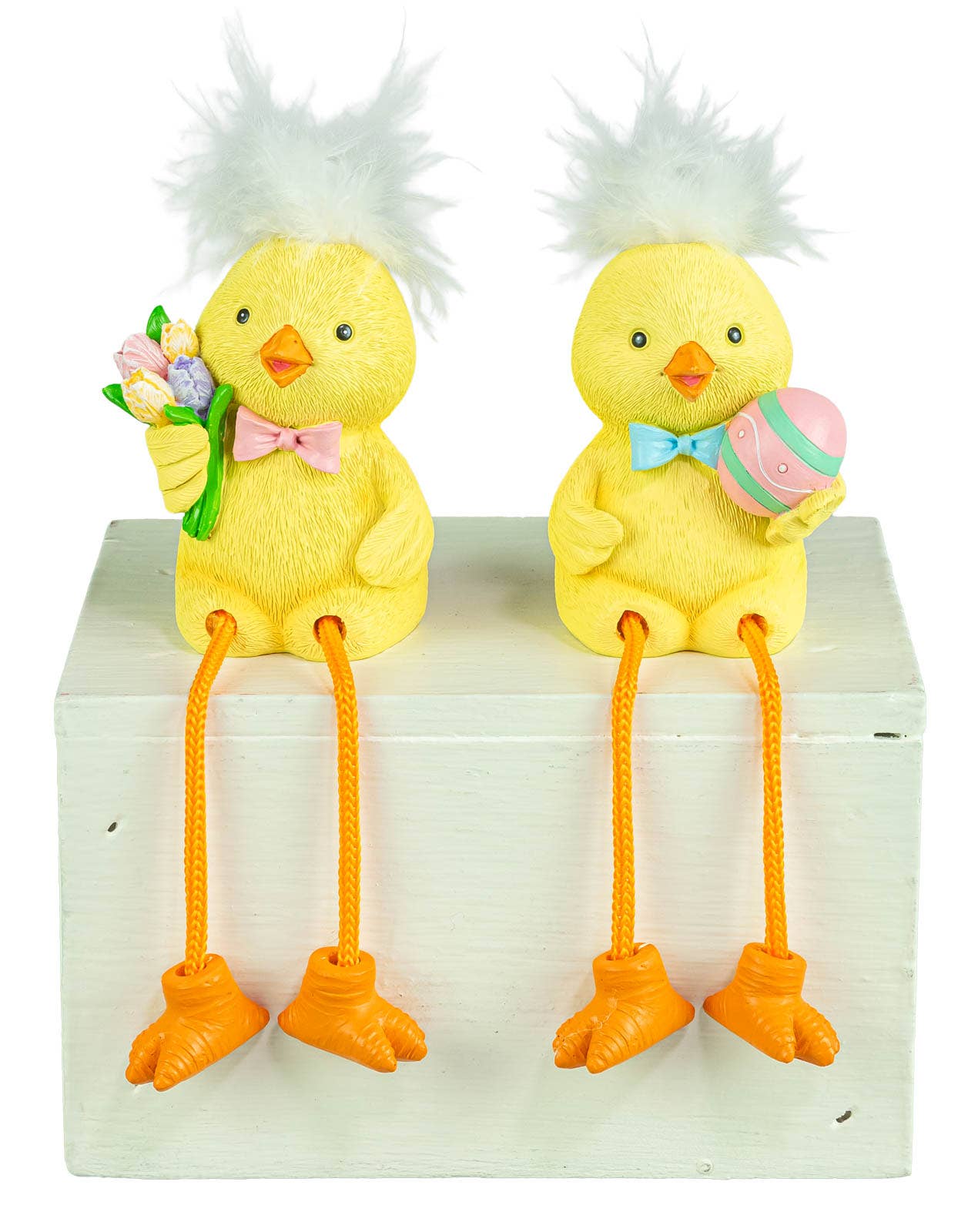 Downy Easter Chick Dangle Leg 2 Assorted