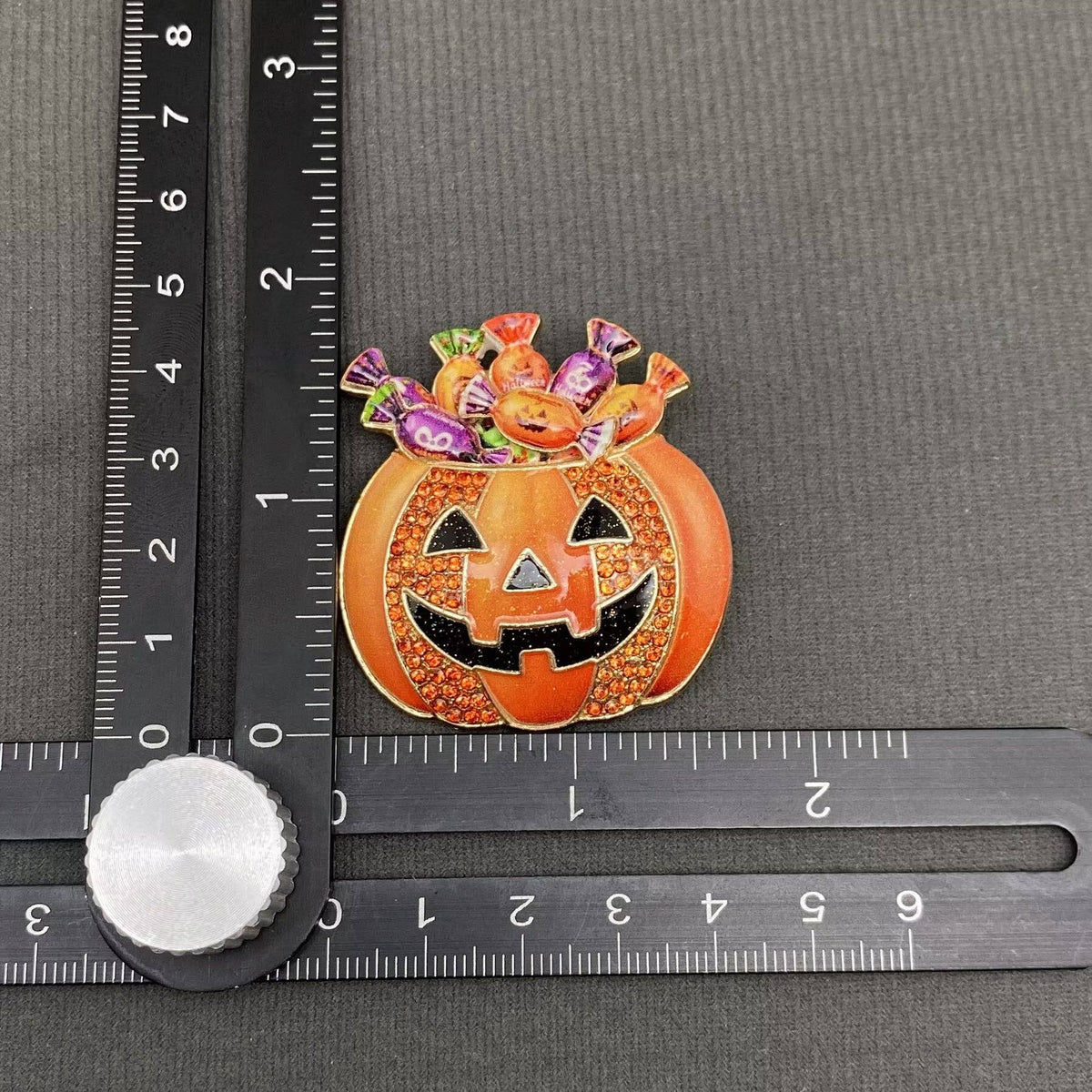 Halloween Candy In The Pumpkin Brooch
