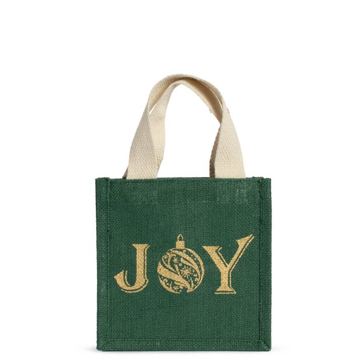 Joy Ornament Petite Gift Tote 7x7x5