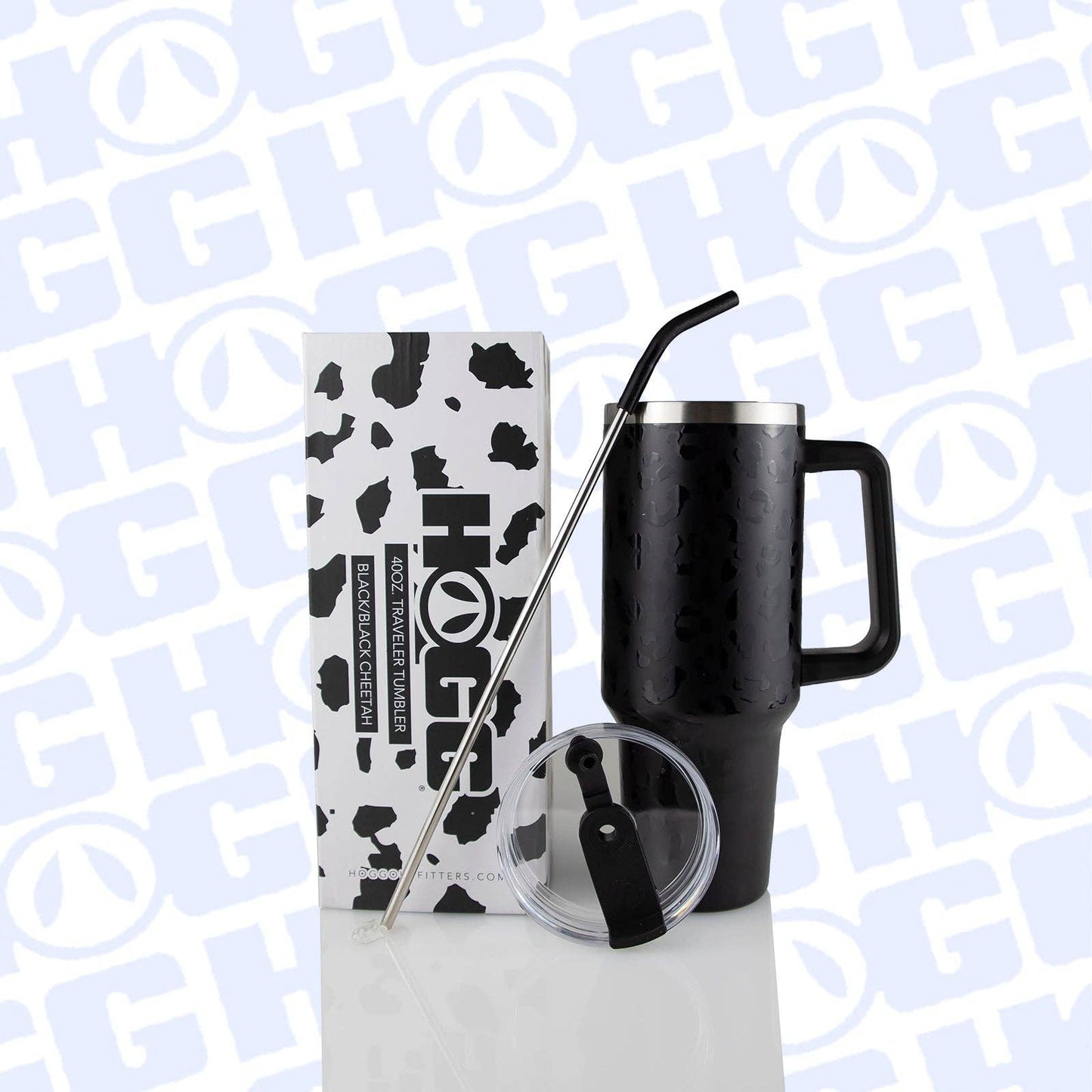 40oz POWDER COATED TRAVELER TUMBLER