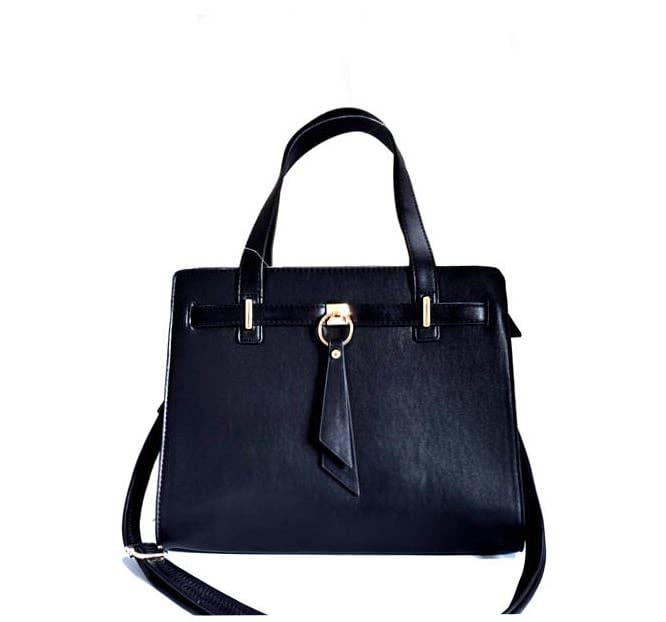 Satchel Handbag - Black - Clearance
