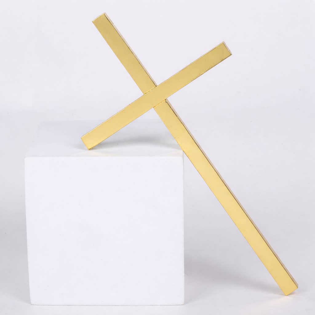 Wall Cross 7" Gold