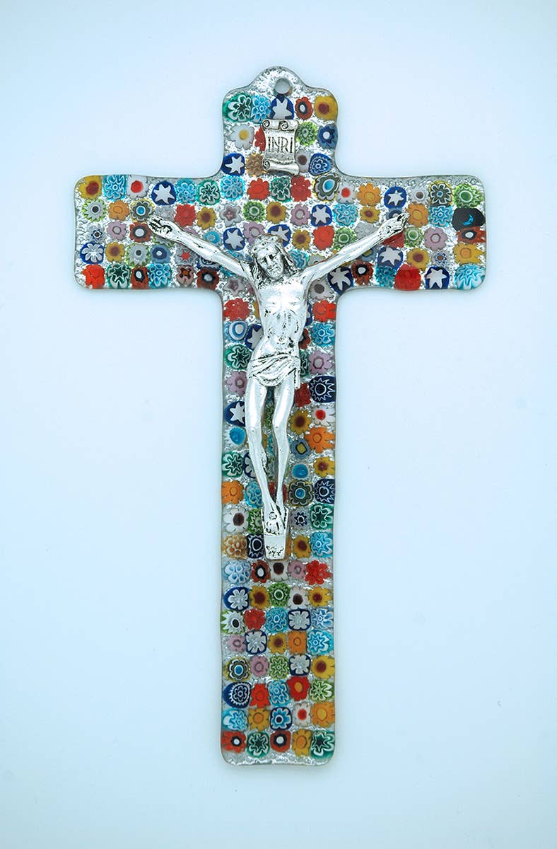 Italian Murano Glass Cross