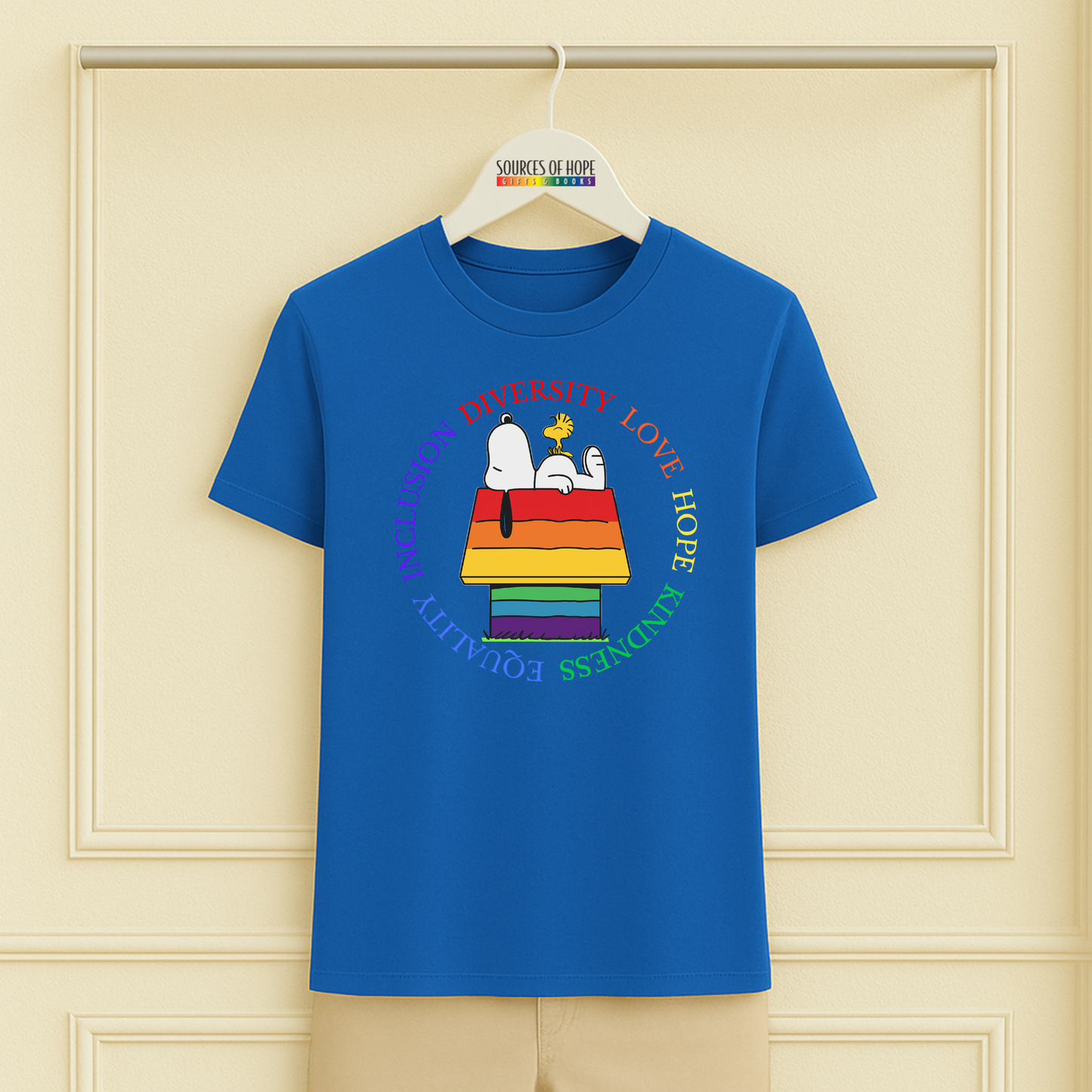 Diversity Love and Kindness Dog House Family Tee