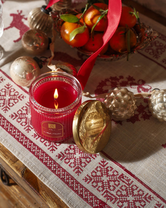 The Smell of Christmas - Textured Glass Candle