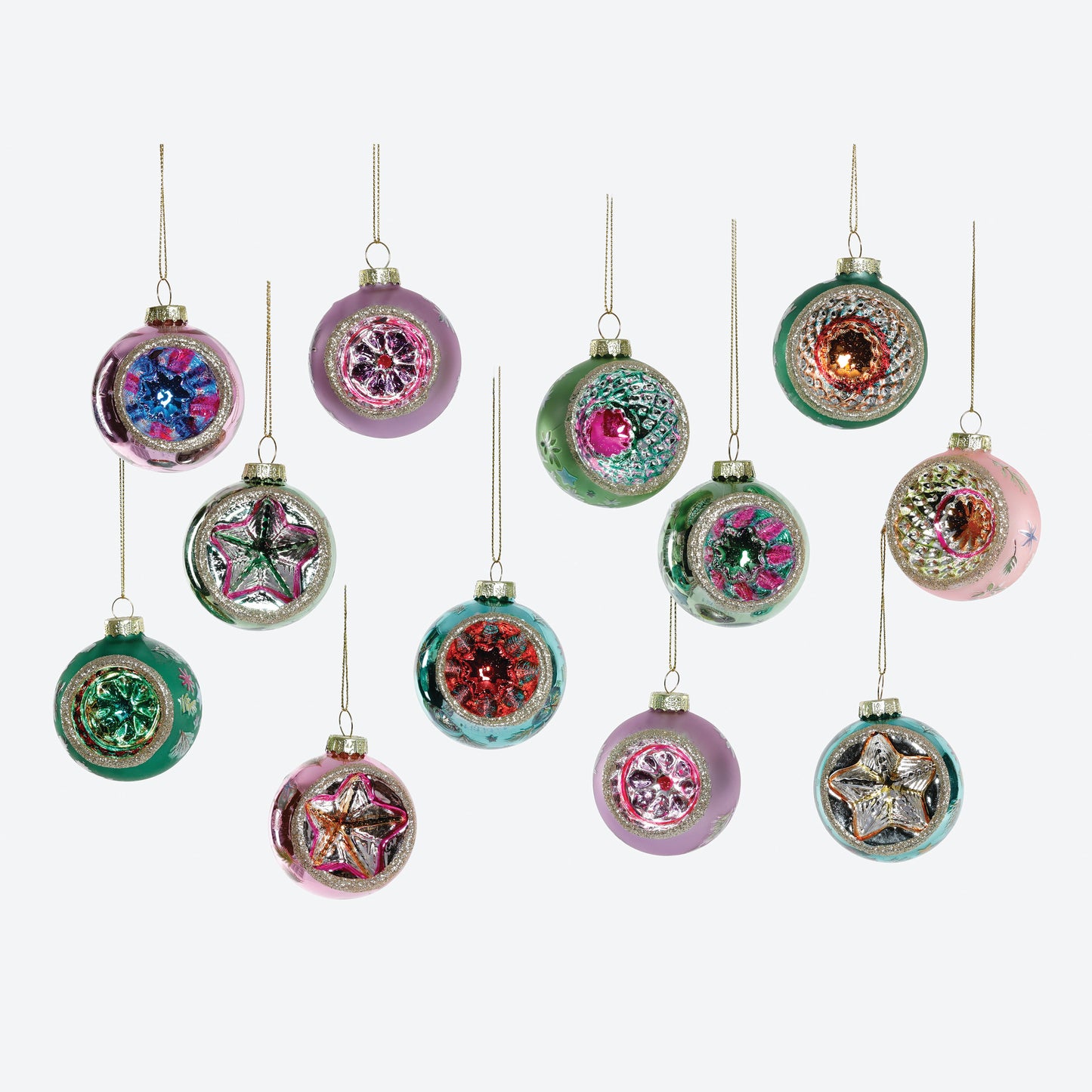 Reflector Boxed Set of 12 Ornaments