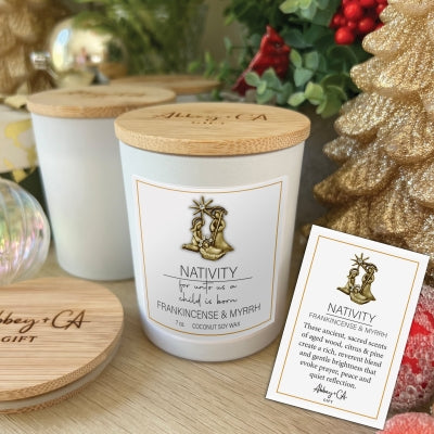 Nativity Frankincense & Myrrh 7 Oz Candle