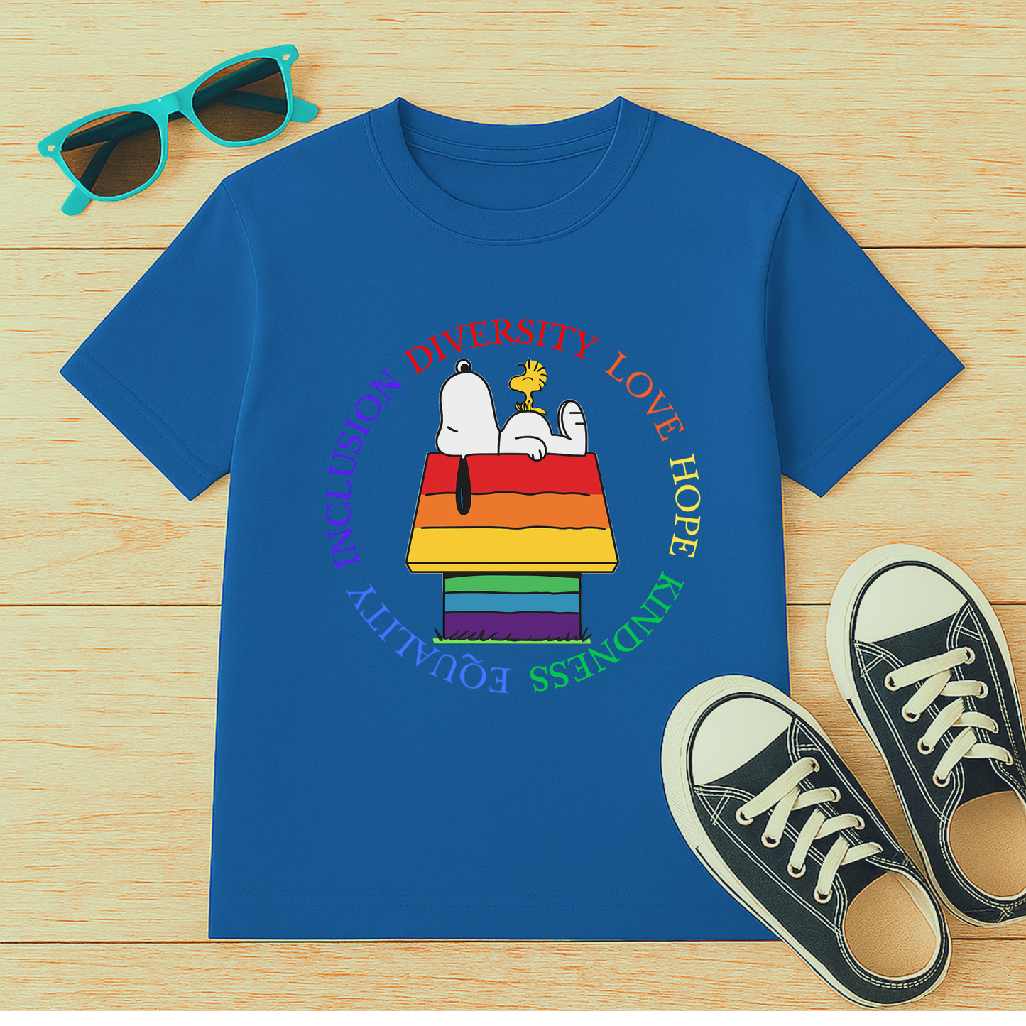Diversity Love and Kindness Dog House Youth Tee