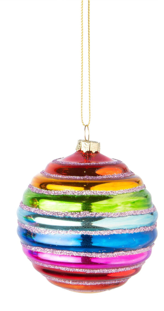 Rainbow Glitter Ornaments