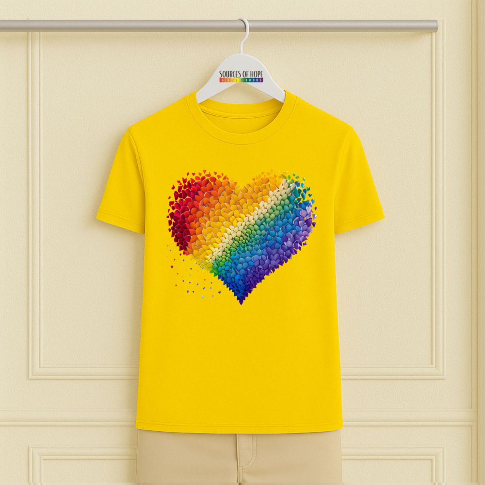 Petals Rainbow Heart Tee