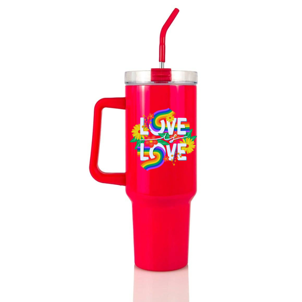 40oz Love is Love Neon Tumbler
