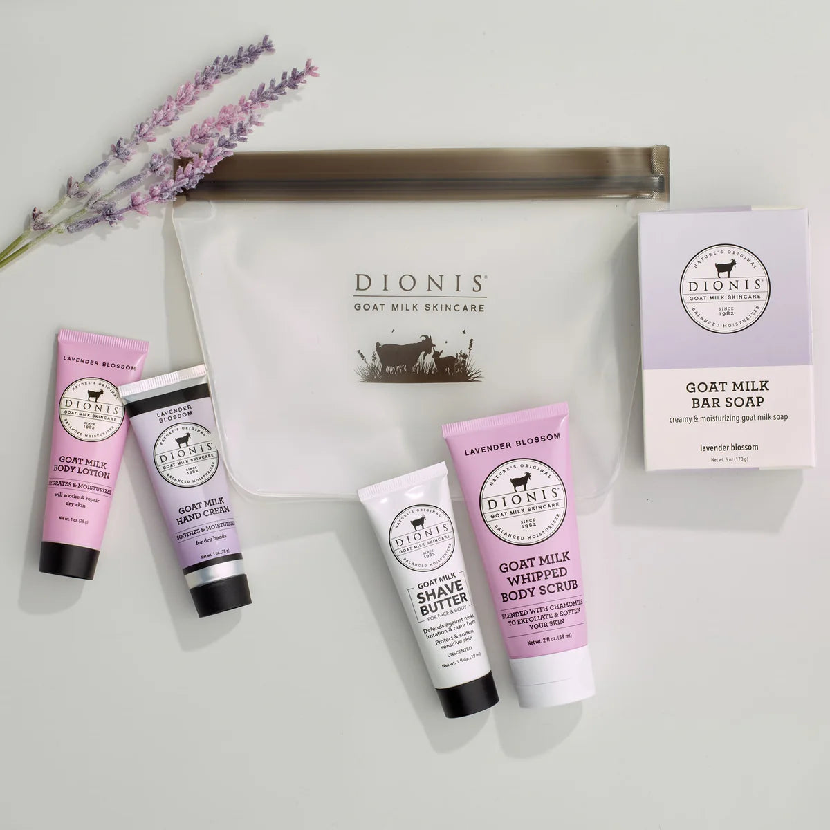 Lavender 6 Piece Travel Set