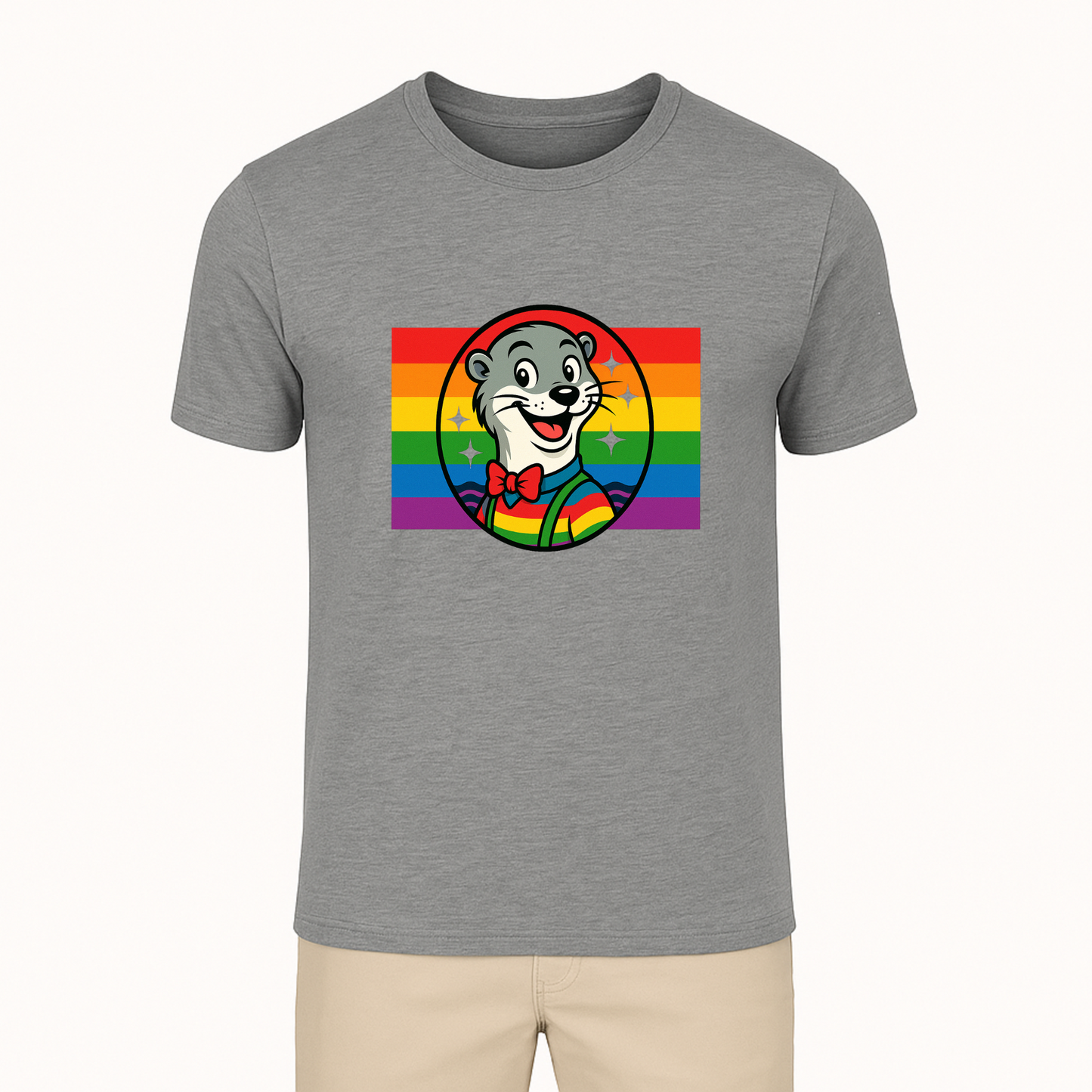 Otterly Fabulous Rainbow Flag Tee - 11 Colors