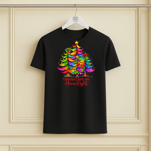 "Christmas Lights and Human Rights" Christmas Shirt