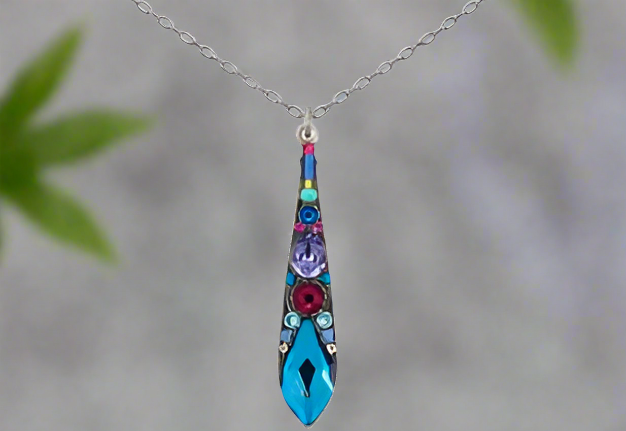 Gazelle TearDrop Bermuda Pendant