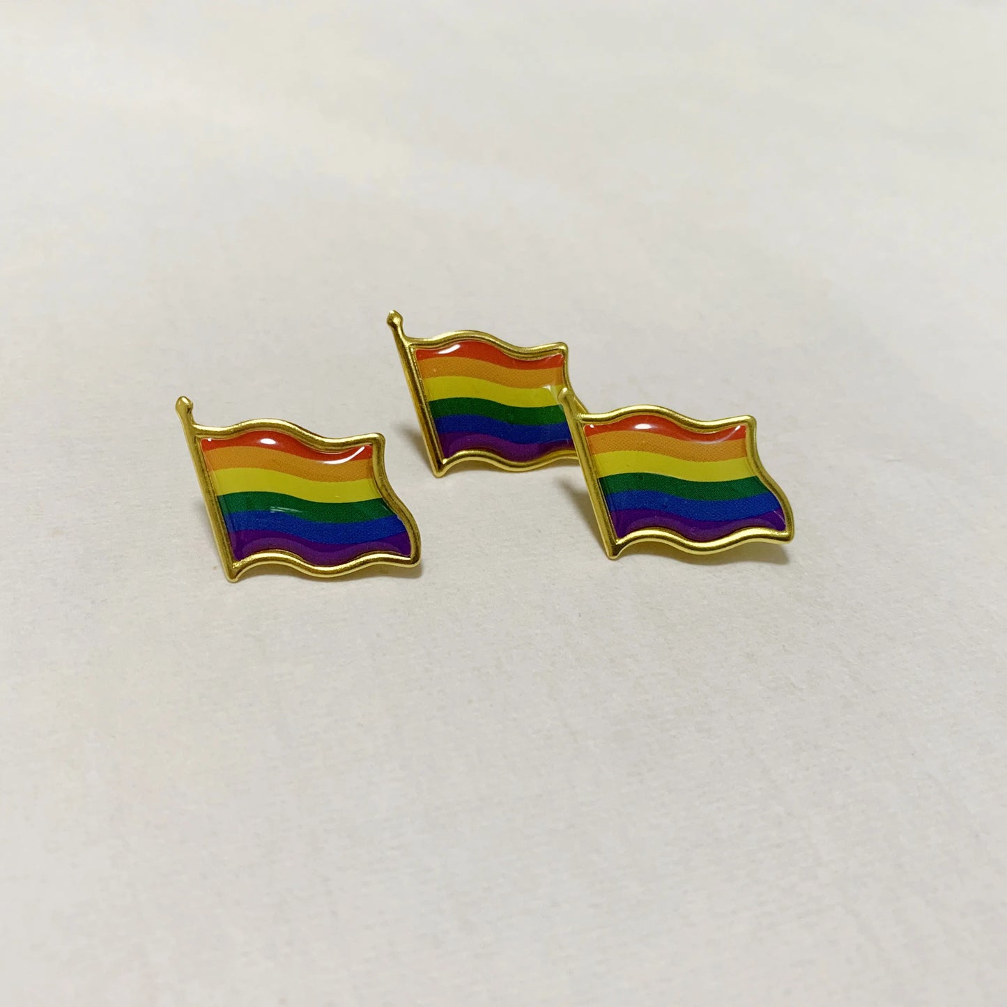 Waving Pride Flag Lapel Pin