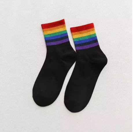 Rainbow Crew Pride Socks