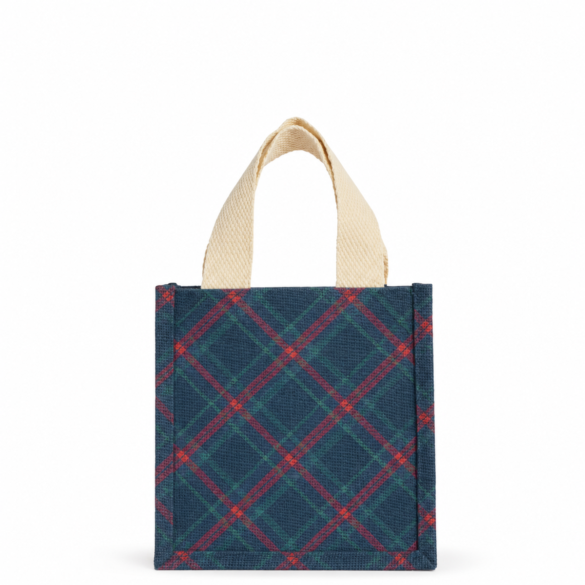 Layton Plaid Petite Gift Tote 7x7x5