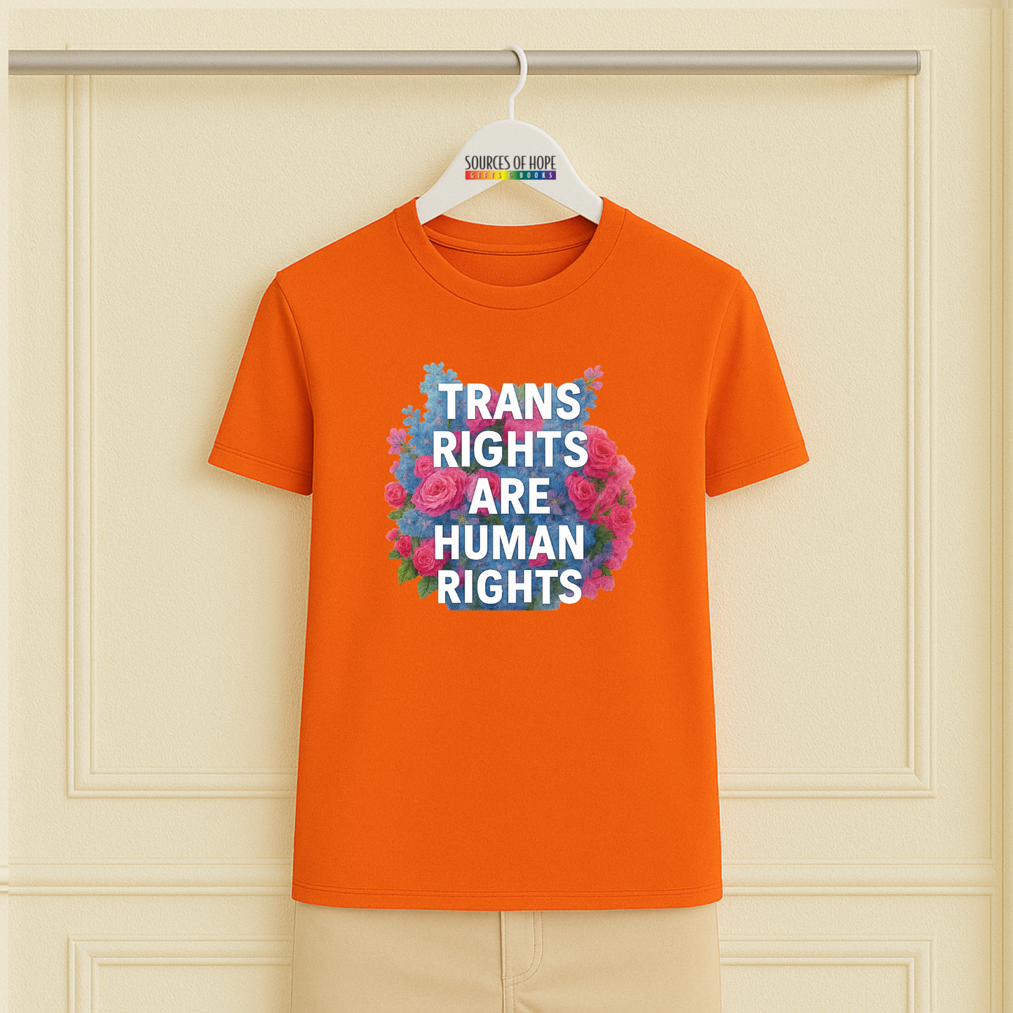 Trans Rights Floral Tee- 11 Colors