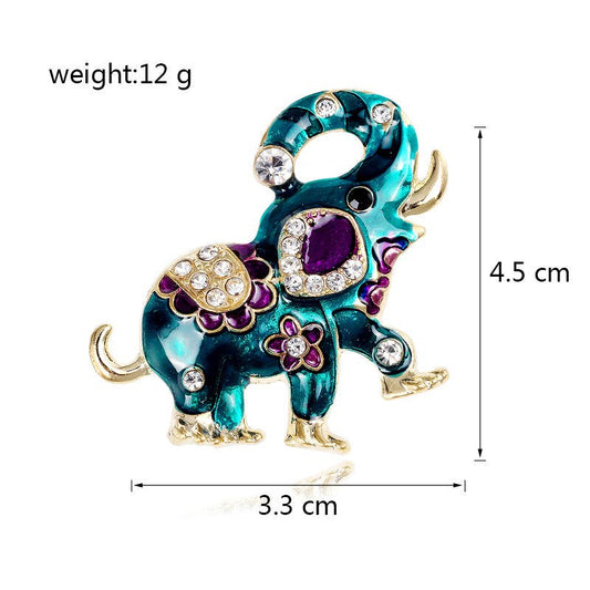Elephant Rhinestone Pin