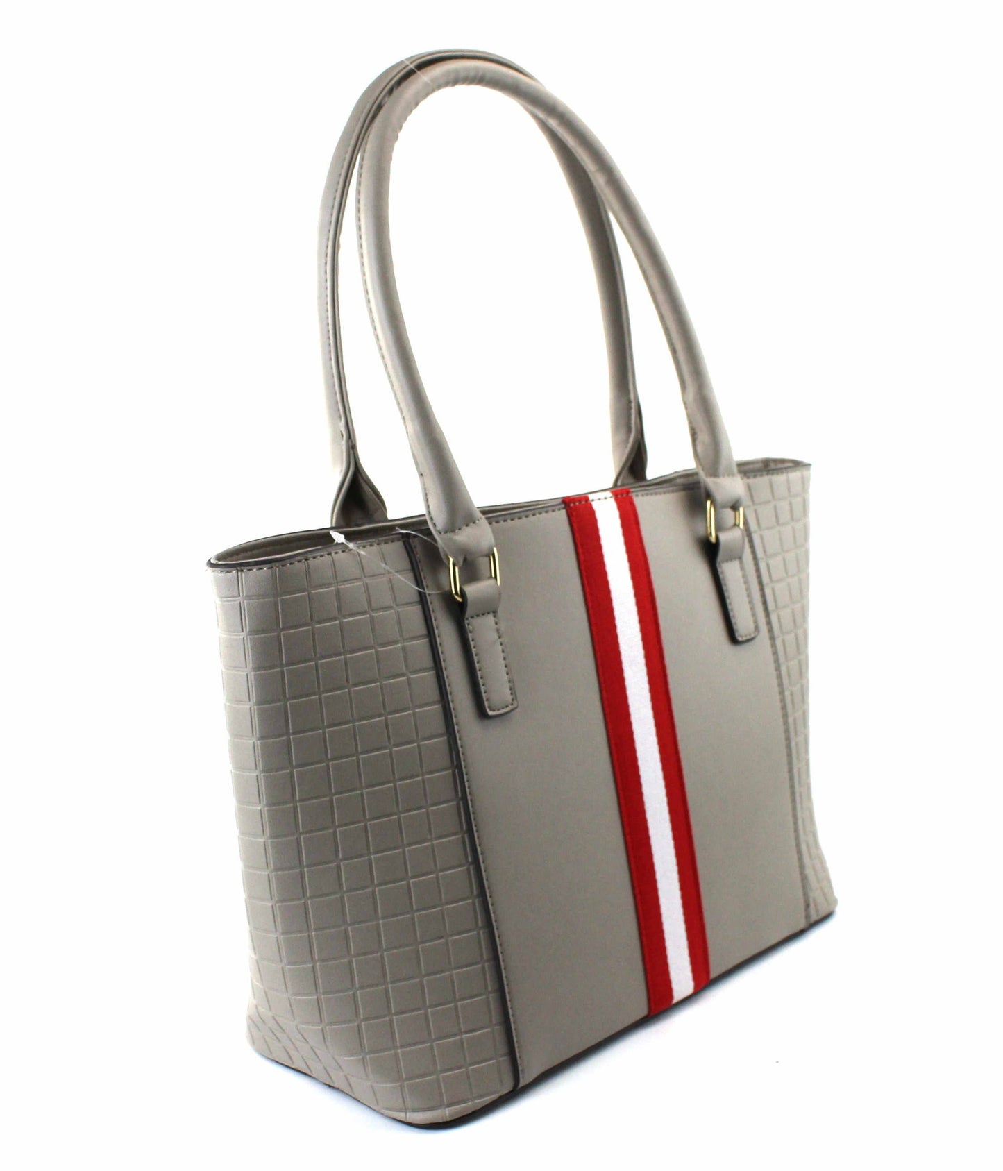 Classic Striped Satchel - Cleance