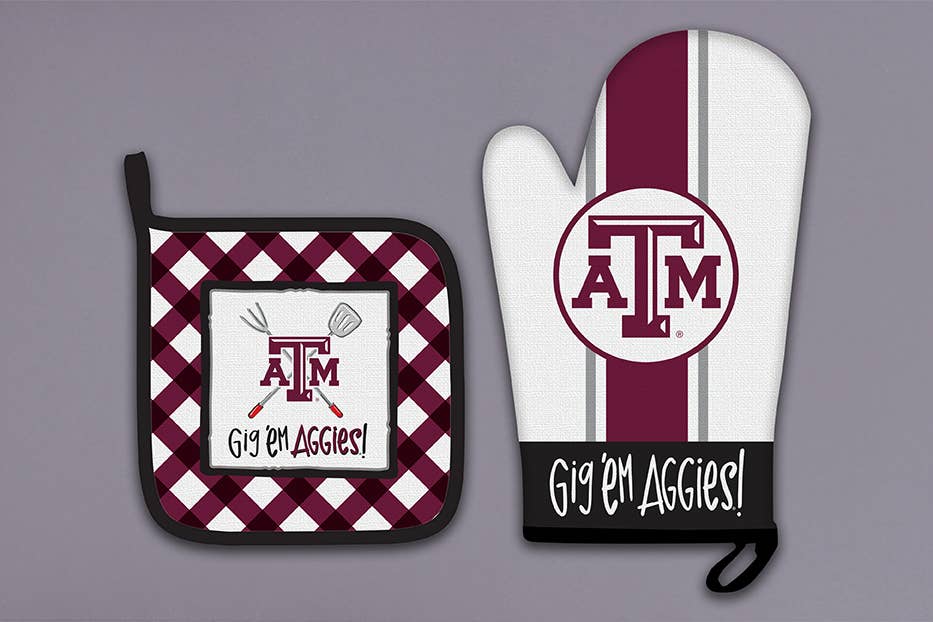 TX AM MITT POT Holder SET